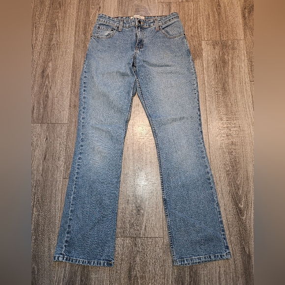 Levi Strauss stretch midrise bootcut jeans size 6 medium - Picture 1 of 9